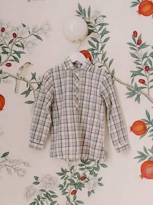 Camisa Miguel de algodón a cuadros | La Coqueta