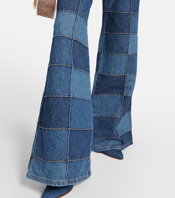 Patchwork high-rise flared jeans | Chloé