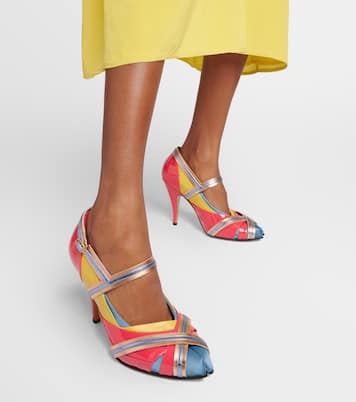 Salones Tabi de piel adornada | Maison Margiela