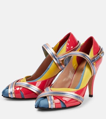 Salones Tabi de piel adornada | Maison Margiela