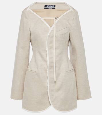 La Robe Peplo羊毛混纺迷你连衣裙 | Jacquemus