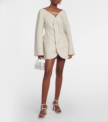 La Robe Peplo羊毛混纺迷你连衣裙 | Jacquemus