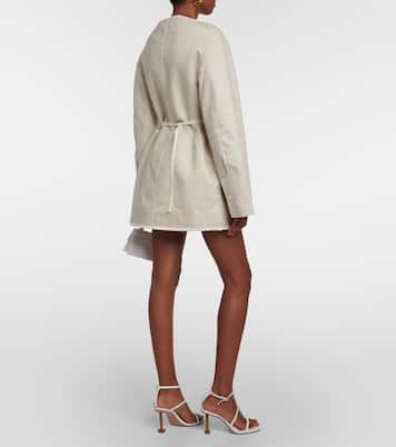 La Robe Peplo羊毛混纺迷你连衣裙 | Jacquemus