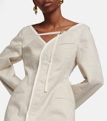La Robe Peplo羊毛混纺迷你连衣裙 | Jacquemus