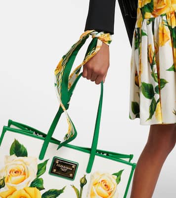 Foulard en soie à fleurs | Dolce&Gabbana