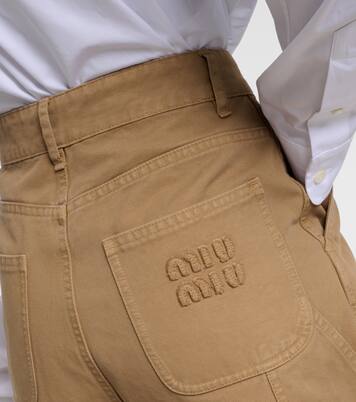 Jean ample à taille haute | Miu Miu