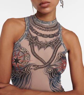 Tattoo Collection printed bodysuit | Jean Paul Gaultier