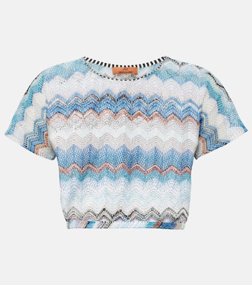 Crop top de punto calado zigzag | Missoni Mare