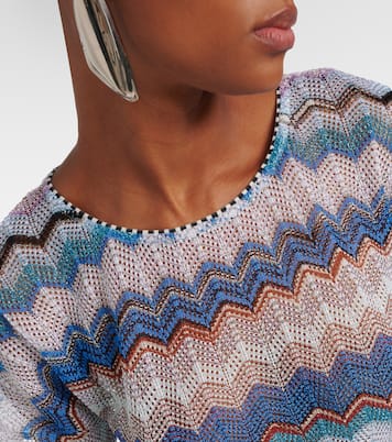 Crop top de punto calado zigzag | Missoni Mare