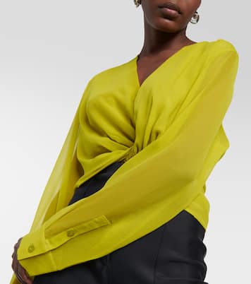 Springs silk georgette blouse | Christopher Esber