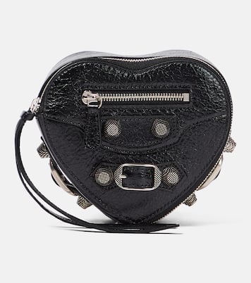 Münzetui Le Cagole Heart aus Leder | Balenciaga