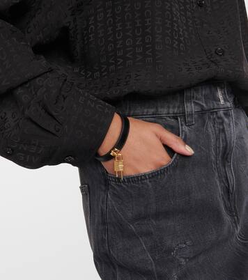 Bracciale Mini 4G Padlock in pelle | Givenchy