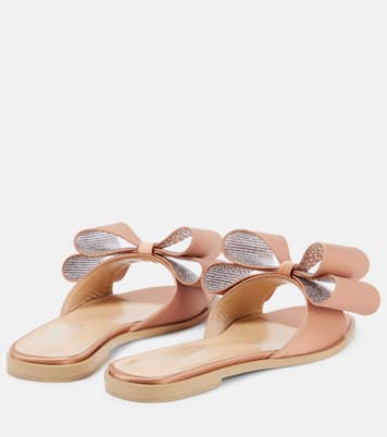 Sandali Le Cadeau Double Bow in raso | Mach & Mach