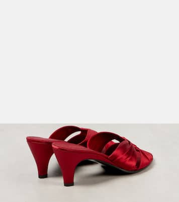 Mules Soft Knot 65 en satin | The Row