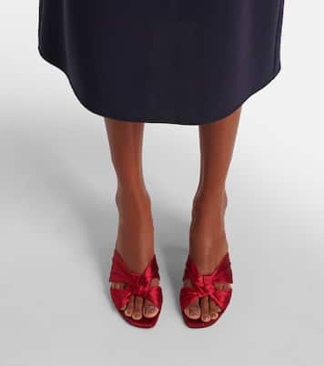 Mules Soft Knot 65 en satin | The Row
