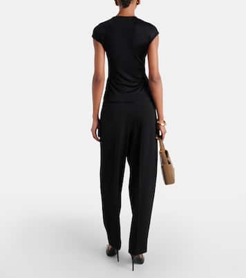 Paola twist-detail jersey top | Tove