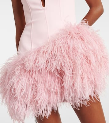Minikleid mit Federn | David Koma