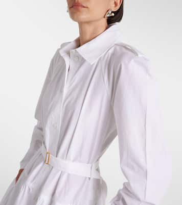 Hemdblusenkleid aus Baumwollpopeline | Patou