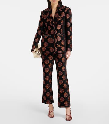 Blazer Kelly en jacquard à fleurs | La DoubleJ