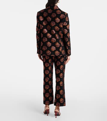 Blazer Kelly en jacquard à fleurs | La DoubleJ