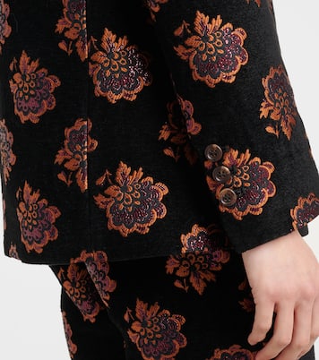Blazer Kelly en jacquard à fleurs | La DoubleJ