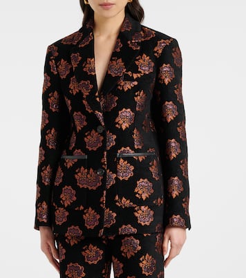 Blazer Kelly en jacquard à fleurs | La DoubleJ