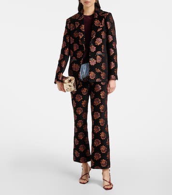 Blazer Kelly en jacquard à fleurs | La DoubleJ