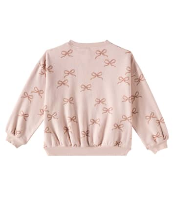Bows cotton-blend sweatshirt | Rylee + Cru