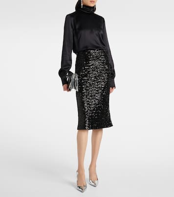 Midirock mit Pailletten | Dolce&Gabbana
