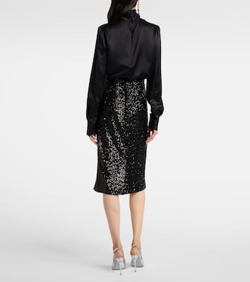Midirock mit Pailletten | Dolce&Gabbana