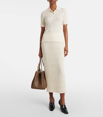 Jupe midi en laine | Bottega Veneta