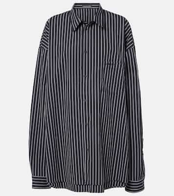 Camicia Flatground in cotone a righe | Balenciaga