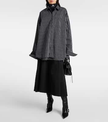 Camicia Flatground in cotone a righe | Balenciaga