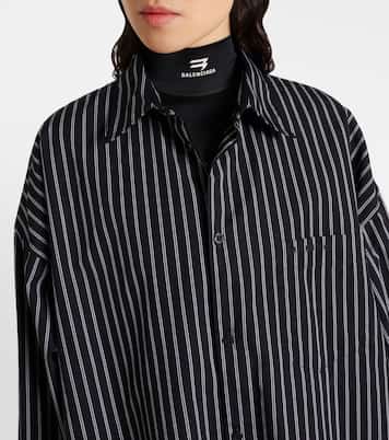 Camicia Flatground in cotone a righe | Balenciaga