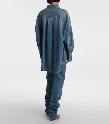Sobrecamisa asimétrica Diana de denim | The Attico