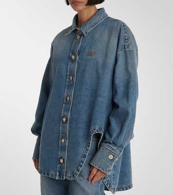 Sobrecamisa asimétrica Diana de denim | The Attico