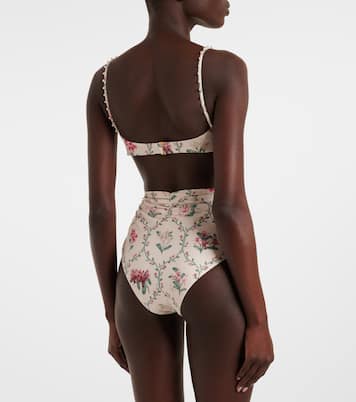 Magdalena floral bikini top | Agua by Agua Bendita