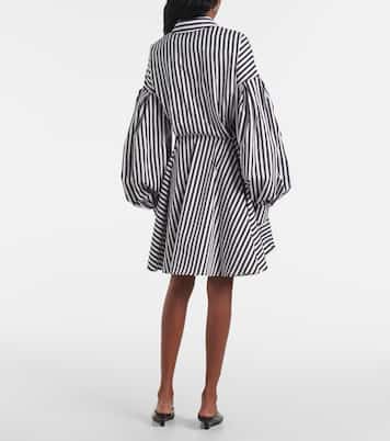 Vestido midi en popelín a rayas | Nina Ricci