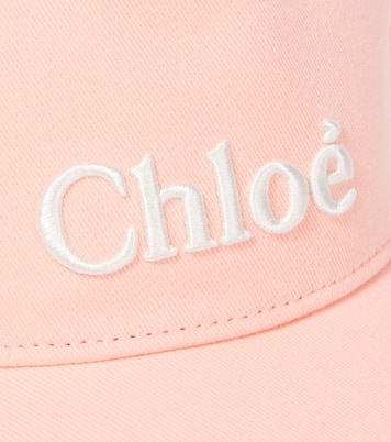 Cappello da baseball in cotone con logo | Chloé Kids