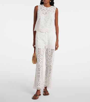 Top Adelyn in cotone sangallo | Veronica Beard