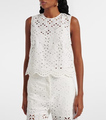 Top Adelyn in cotone sangallo | Veronica Beard