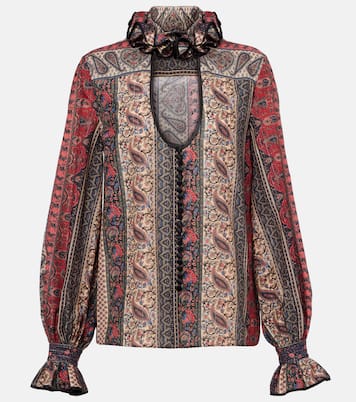 Blouse en coton à motif cachemire | Valentino