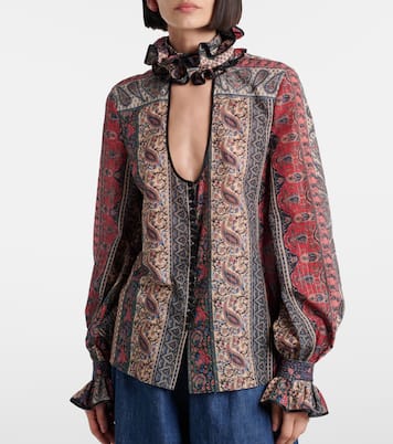 Blouse en coton à motif cachemire | Valentino