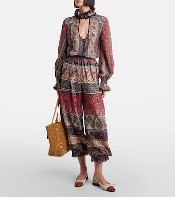 Blouse en coton à motif cachemire | Valentino