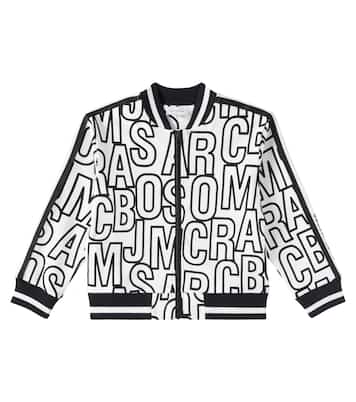 Logo printed cotton bomber jacket | Marc Jacobs Kids