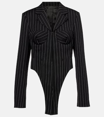 Blazer in lana vergine a righe | Jean Paul Gaultier
