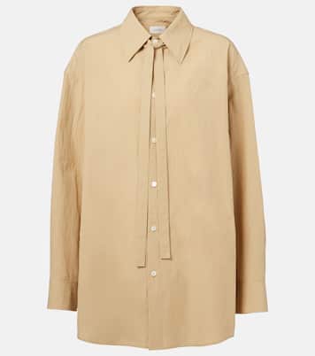 Camisa de algodón con lazada | Lemaire