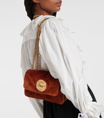 Schultertasche Chloé Heritage aus Veloursleder | Chloé
