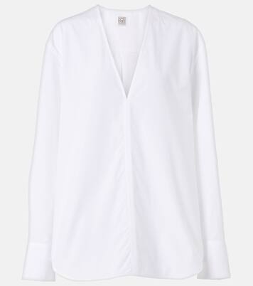 Blouse en popeline de coton | Toteme