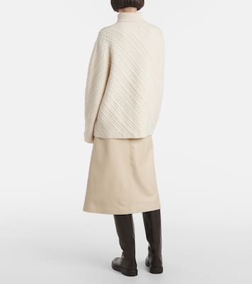 Cable-knit wool turtleneck sweater | Joseph
